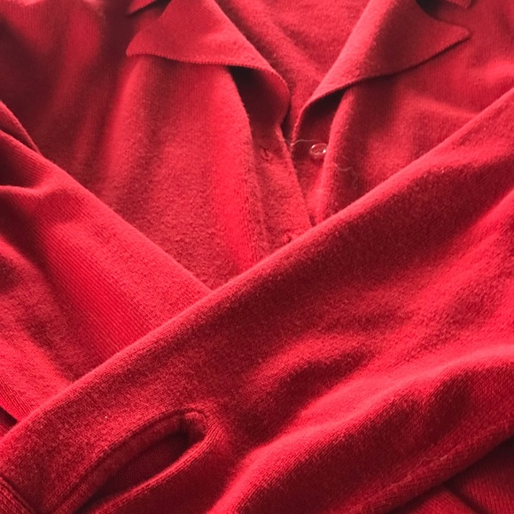 Red Fall Cardigan - Picture 2 of 2